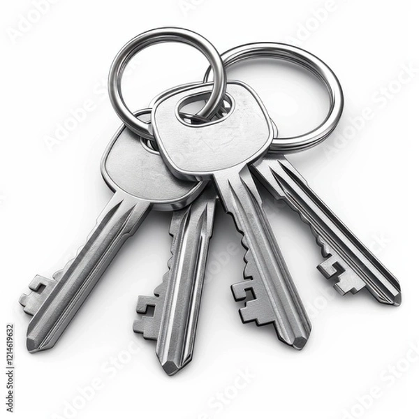 Fototapeta Metallic Key Collection – Security and Lock Essentials