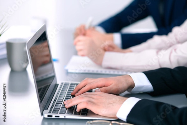 Fototapeta Group of business people working together in office
