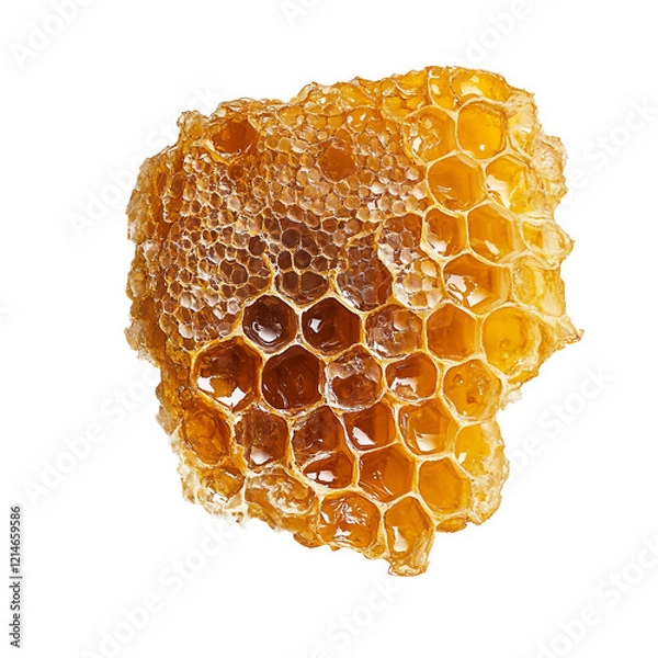 Fototapeta Fresh Natural Honeycomb with Golden Honey