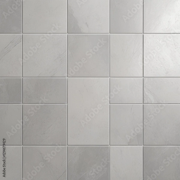 Fototapeta grey tile floor isolated Stock Photos Pictures & Royalty Abstract Geometric Pattern Lines Tessellation and Modern Art Aesthetic on White Background with Perspective View Stock Photos & Royalty Images