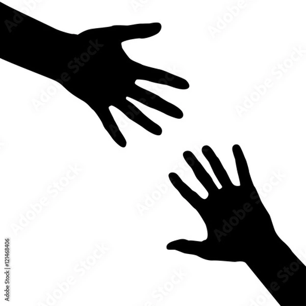 Obraz Help cocept with two hands