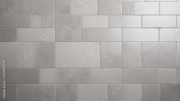 Obraz grey tile floor isolated Stock Photos Pictures & Royalty Abstract Geometric Pattern Lines Tessellation and Modern Art Aesthetic on White Background with Perspective View Stock Photos & Royalty Images