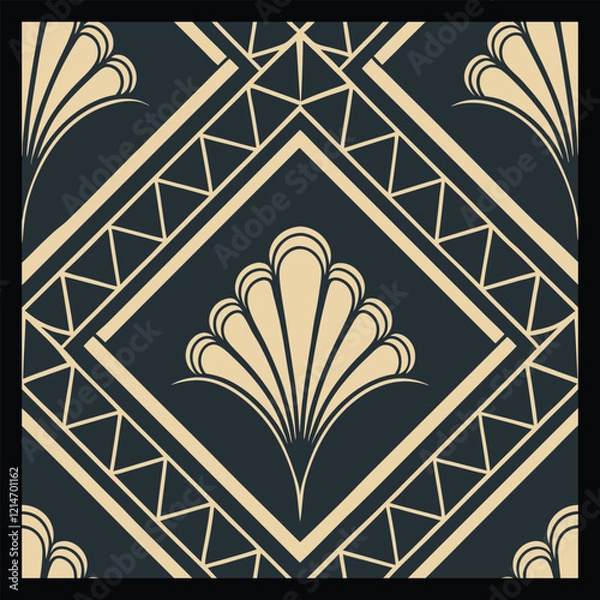 Fototapeta "Creative Abstract Geometric Patterns | Vibrant Modern Seamless Design for Fabric, Digital Wallpapers, Trendy Backgrounds, and Stylish Artistic Interior Decor.