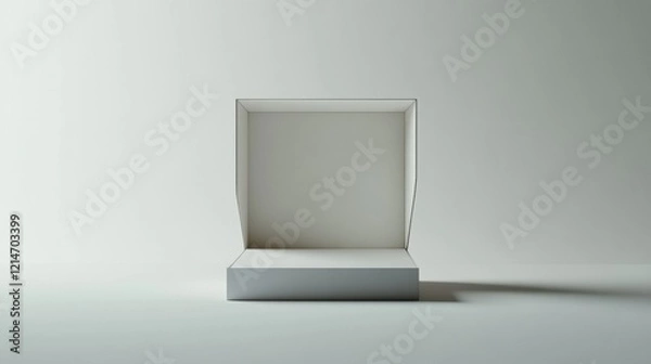 Fototapeta Empty box for design and visual presentation.