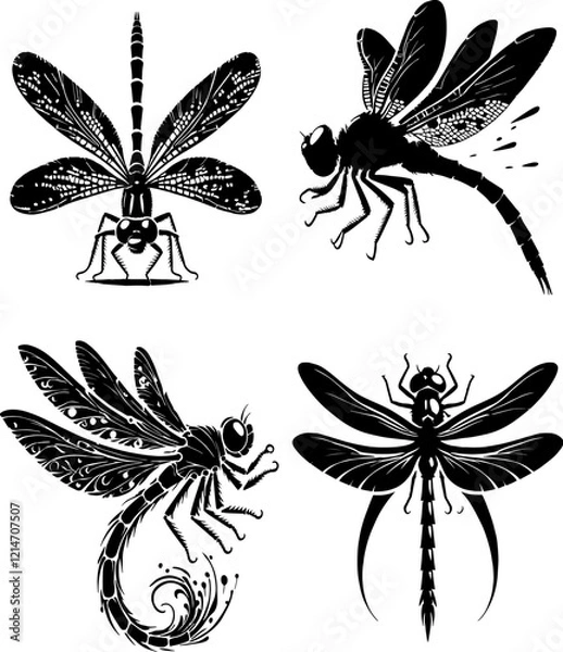 Obraz butterfly , butterfly set, butterfly  silhouette set