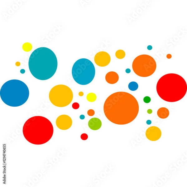 Fototapeta Dots Shapes Abstract Pattern