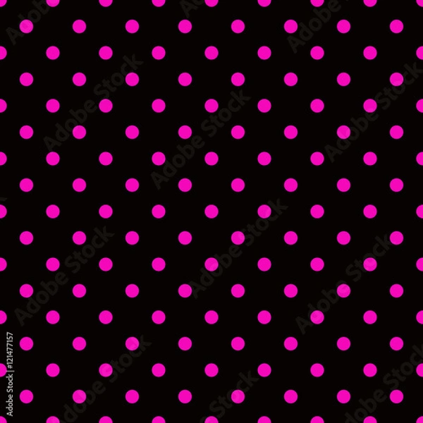 Obraz Hot pink polka dot
