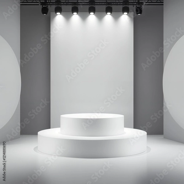 Obraz stage with spotlights