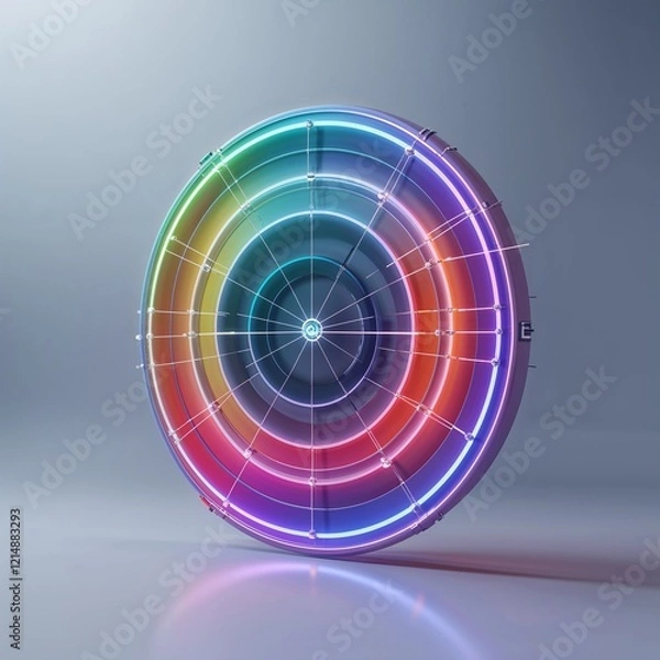 Obraz Phoenix_10_A_futuristic_3D_technological_background_