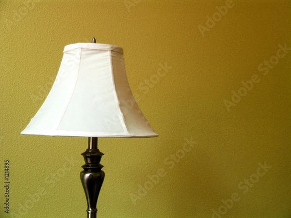 Obraz lamp on brown wall