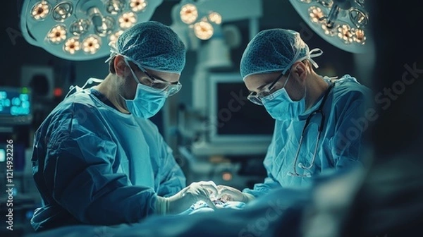 Fototapeta Smart Medical Doctor Utilizing Digital Technology for Healthcare