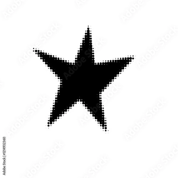 Fototapeta star halftone toner effect