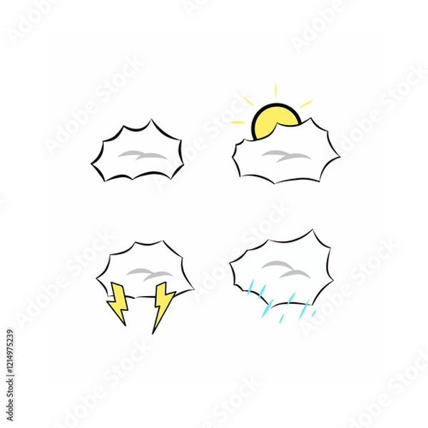 Obraz sun and clouds