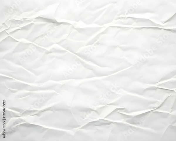 Fototapeta white paper texture background. crumpled white paper abstract shape background with space paper for text