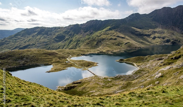 Obraz View from Pyg Track Snowdon