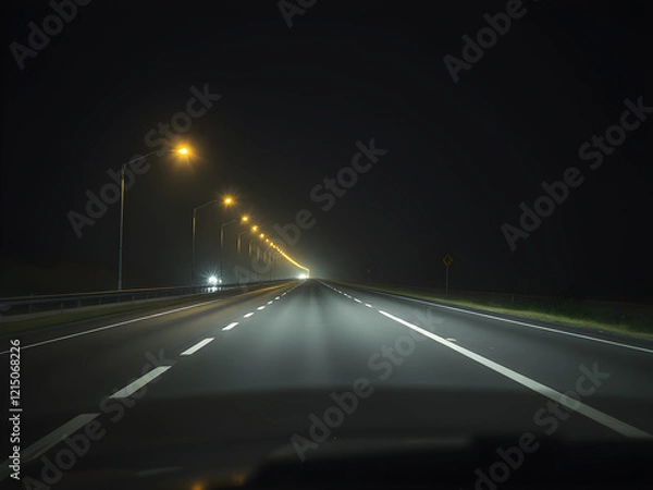 Obraz highway at night