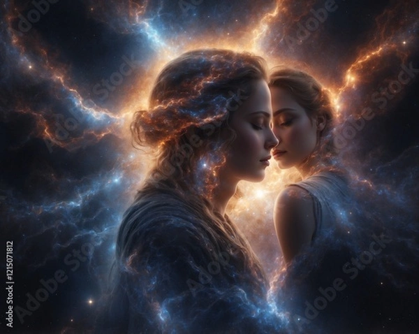 Fototapeta AI-generated image of a young woman, capturing natural beauty and contemporary style. The scene highlights youthfulness, confidence, and modern aesthetics.

