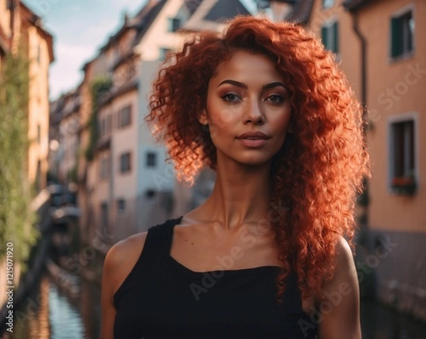 Obraz AI-generated image of a young woman, capturing natural beauty and contemporary style. The scene highlights youthfulness, confidence, and modern aesthetics.

