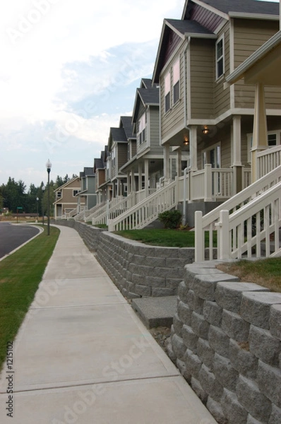 Obraz street of new construction