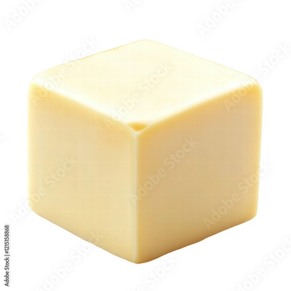 Obraz Isolated White Cheese Cube