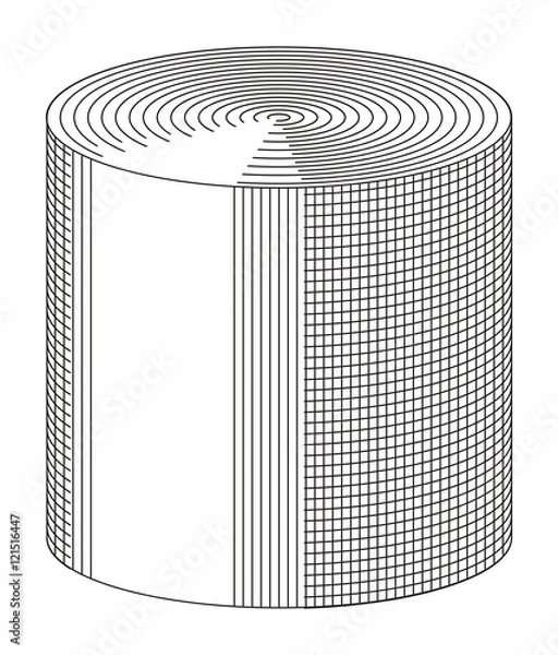 Obraz cilinder abstract figure