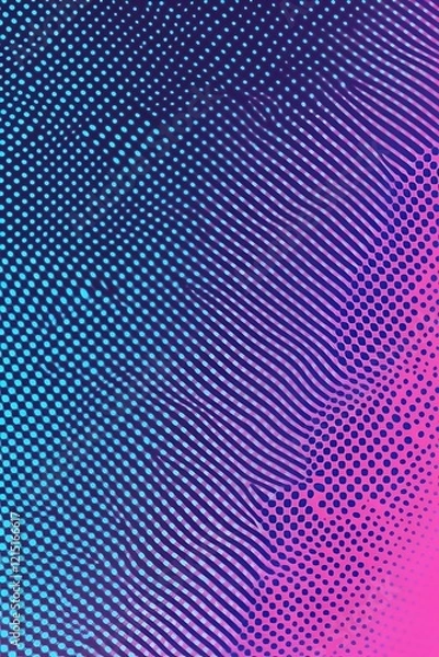 Fototapeta Bold Neon Gradient Halftone Backdrop for Futuristic Technology Themes