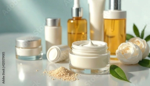Obraz Close-Up Skincare Products in Med Spa