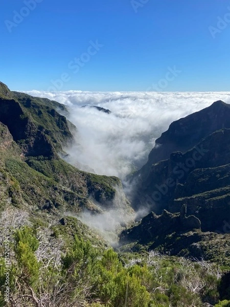 Fototapeta landscape with clouds