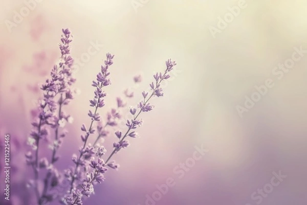 Fototapeta Grainy, soft abstract light on a minimalist sage and violet gradient