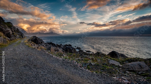 Obraz Haukland walk sunset