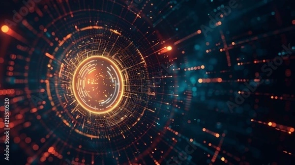 Obraz Abstract Digital Sphere