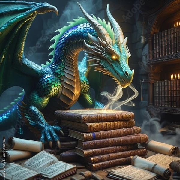 Obraz chinese dragon statue