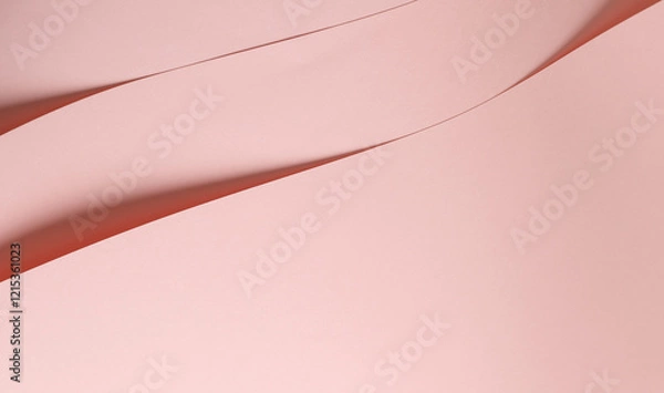 Fototapeta Peach pink paper background with a smooth matte finish and soft pastel tones. Gentle and refined, it showcases a warm, elegant, and minimalistic design with a romantic, contemporary, and stylish