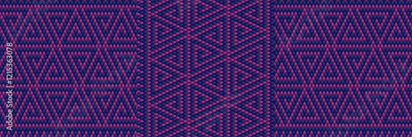 Fototapeta   Pattern, ornament,  tracery, mosaic ethnic, folk, national, geometric  for fabric, interior, ceramic, furniture in the Latin American style.