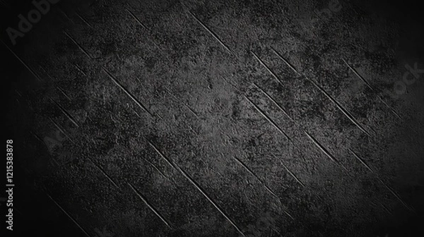 Obraz black scratched metal texture