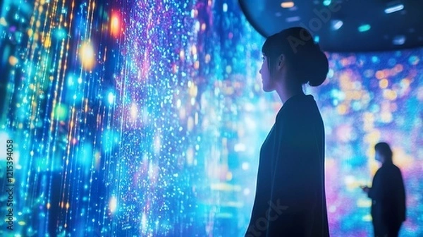 Fototapeta Event spaces enhancing urban interaction and immersive entertainment experiences