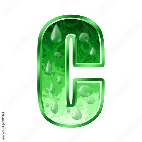 Obraz Fresh Green Letter C
