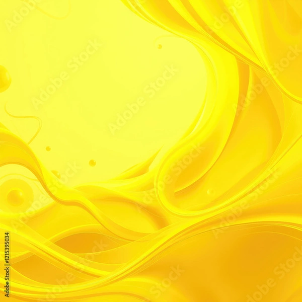 Fototapeta Dynamic yellow swirls creating a modern abstract backdrop, dynamic, abstract, yellow, vibrant