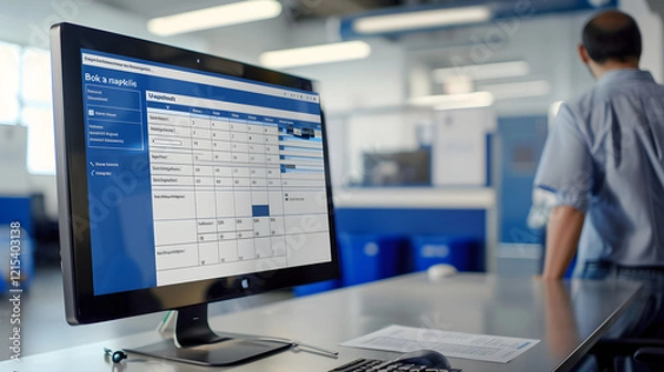 Obraz Interface for Booking an Online Appointment at the New Jersey Department of Motor Vehicles (DMV)