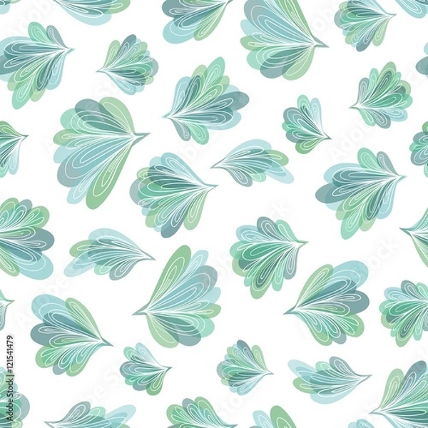 Fototapeta Peacock Tail Vector Pattern