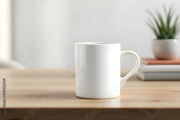 Fototapeta mockup cup of tea or cofee on the table