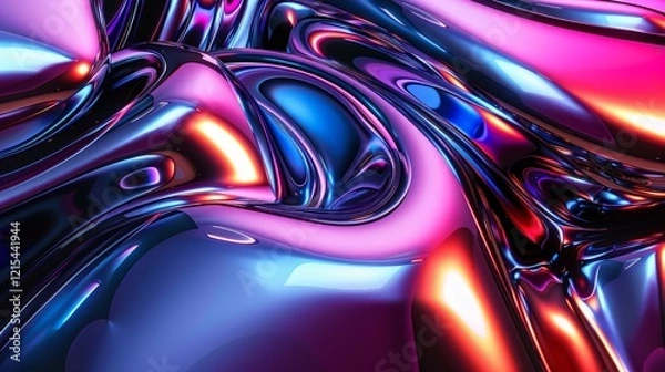 Obraz Abstract Liquid Metal Background