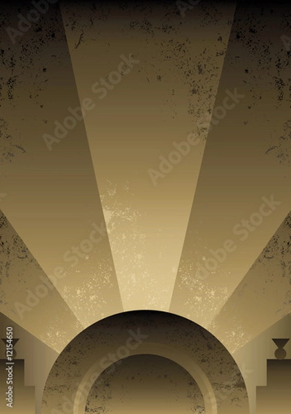 Obraz Art Deco Futurist style background design