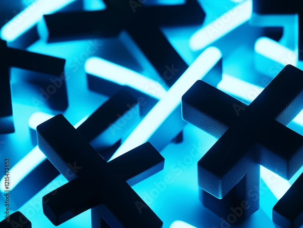 Obraz Futuristic Geometric Illumination