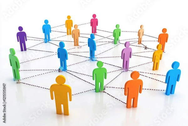 Obraz social network concept