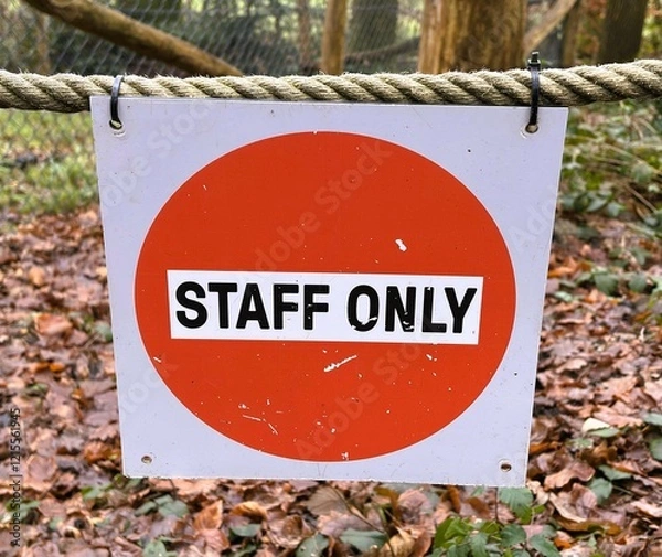 Obraz Staff Only Sign