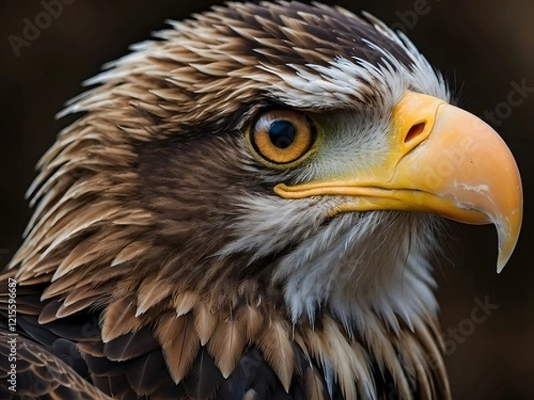 Obraz extreme close-up photograph of an eagle's head