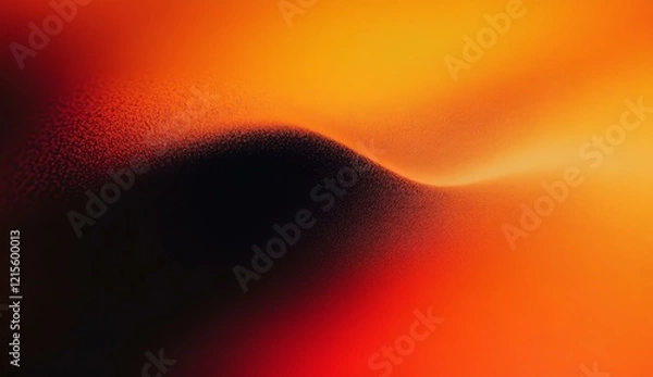 Fototapeta Orange black colors gradient background grainy texture effect web banner design