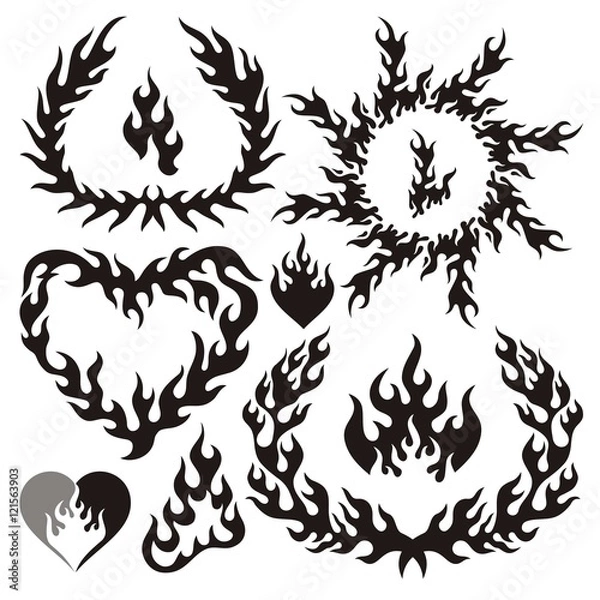 Obraz Flame silhouettes