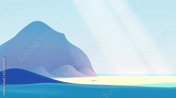 Obraz beach and sunlight